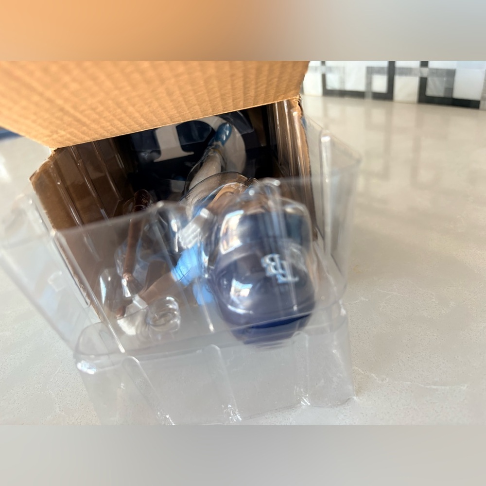 NIB Junior Caminero Tampa Bay Rays SGA Bobblehead 2025 Baseball Collectible - Picture 9 of 16